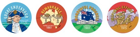 Australian History Merit Stickers