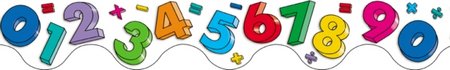 Numbers Scalloped Border SB511