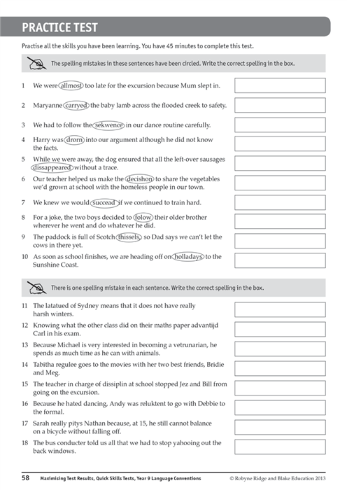 Maximising Test Results - NAPLAN*-style Literacy: Quick 