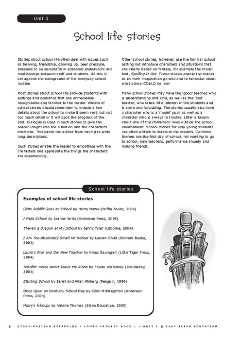Story Writing Scaffolds Lower Primary Book 1 Blake