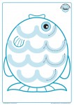 New Wave Pre-Writing Posters - Fish Blue