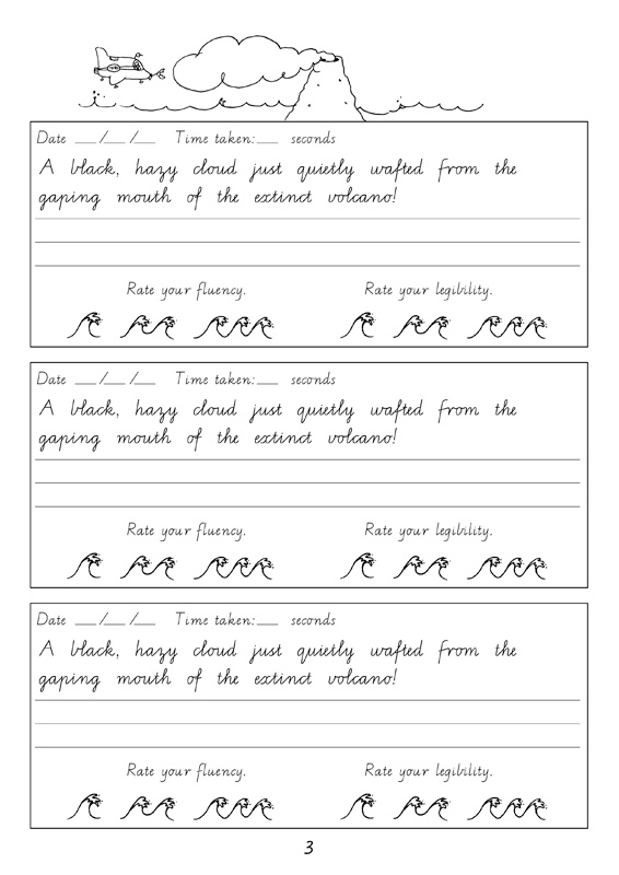 handwriting homework year 5