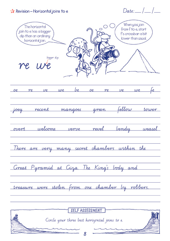 handwriting homework year 6