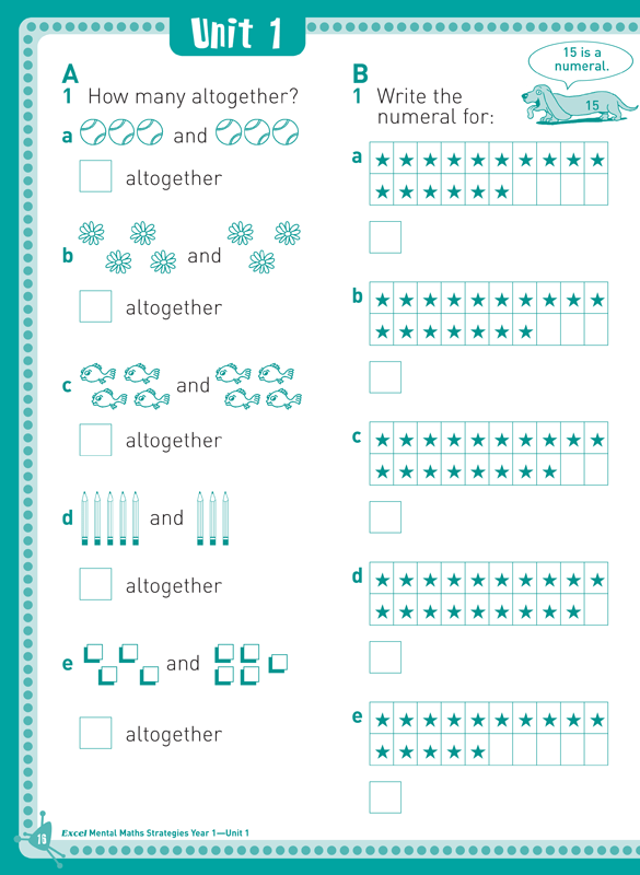 Excel Basic Skills - Mental Maths Strategies: Year 1 - Pascal Press Educational Resources and ...