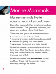 Go Facts Mammals - Marine Mammals - Sample Page