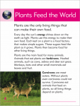 Go Facts Plants - Plants as Food - Sample Page