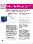 Go Facts - Environmental Issues - Recycling - Sample Page