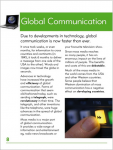 Go Facts - Global Community - Communication - Sample Page