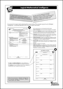 Multiple Intelligences Posters - Set of 8 - Laminated A2 (595mm x 420mm) Multiple Intelligences Posters - Set of 8 - Laminated A2 (595mm x 420mm)