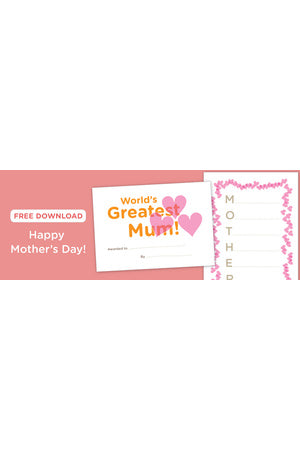 Free download: Mother's Day certificate and poem sheet