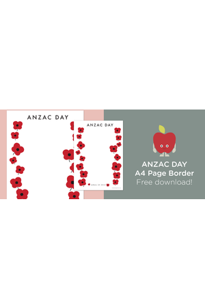 Free download: Anzac Day page border