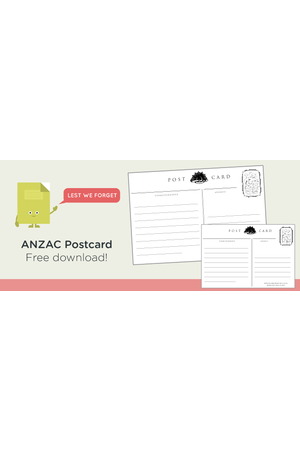 Free download: Anzac Day postcard