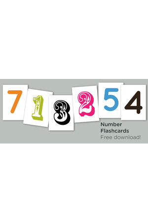Free download: Number flashcards