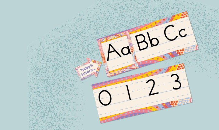 Alphabet Line Bulletin Board Sets
