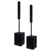 Biema 1000W PA Column Speaker with Subwoofer Pair