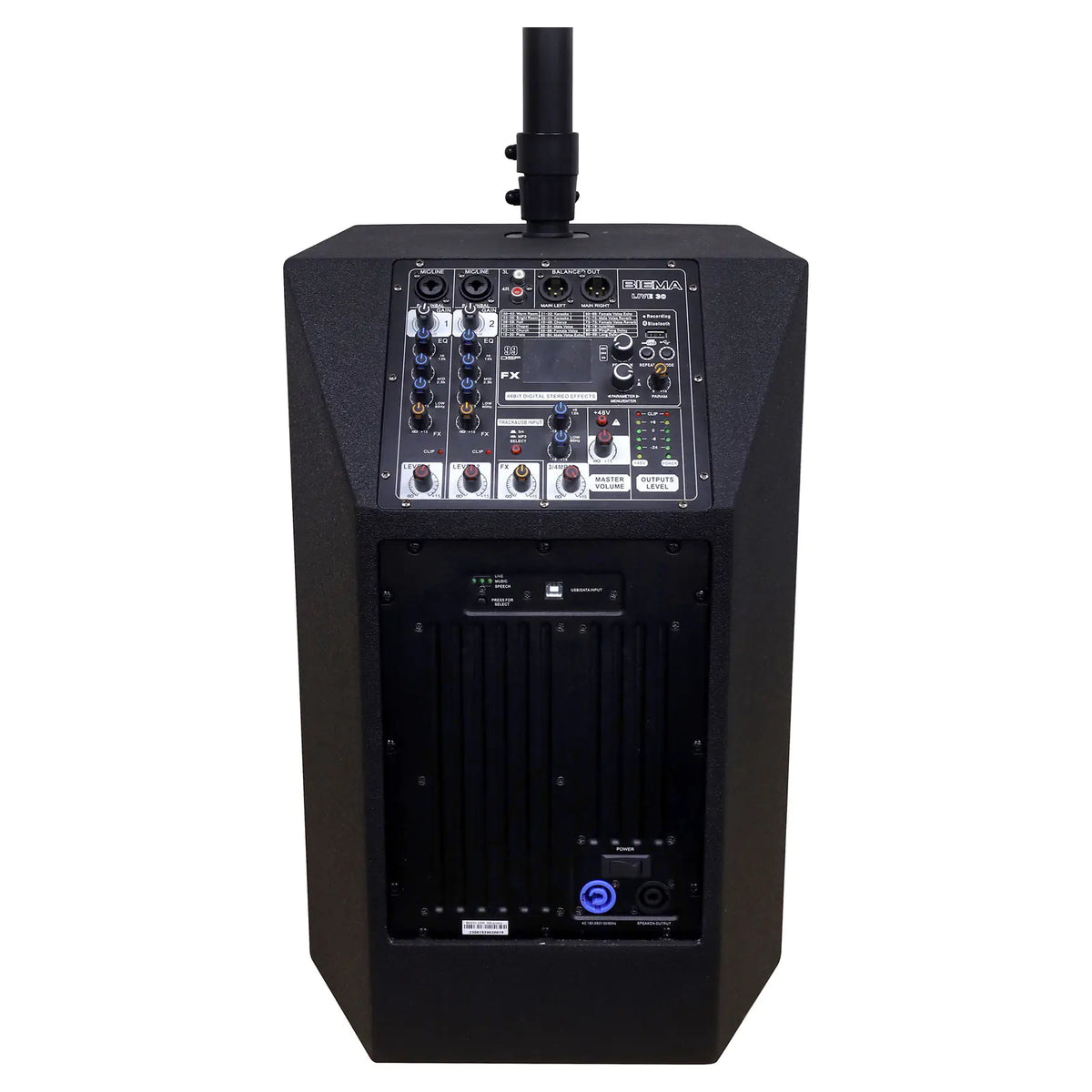 Biema 1000W PA Column Speaker with Subwoofer Pair