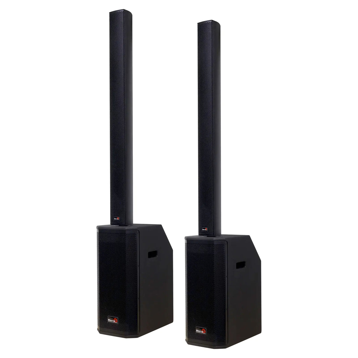 Biema 1200W PA Column Speaker with Subwoofer Pair