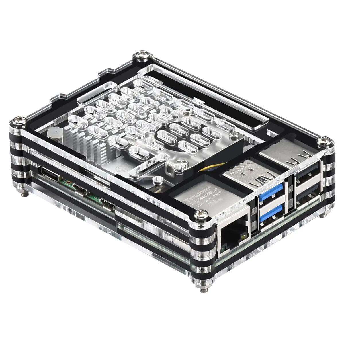 Altronics Acrylic Raspberry Pi 5 Case with Cooling Fan