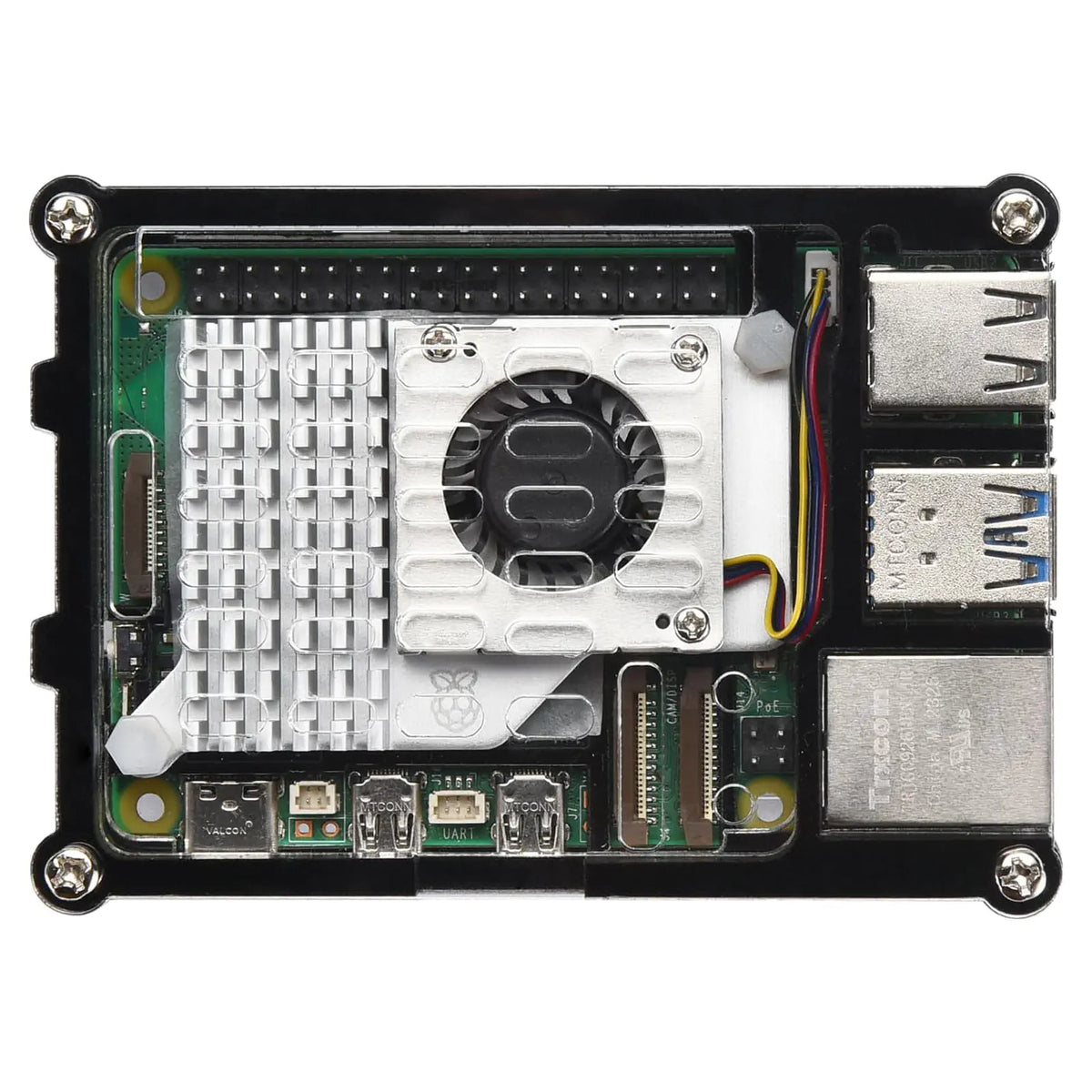 Altronics Acrylic Raspberry Pi 5 Case with Cooling Fan