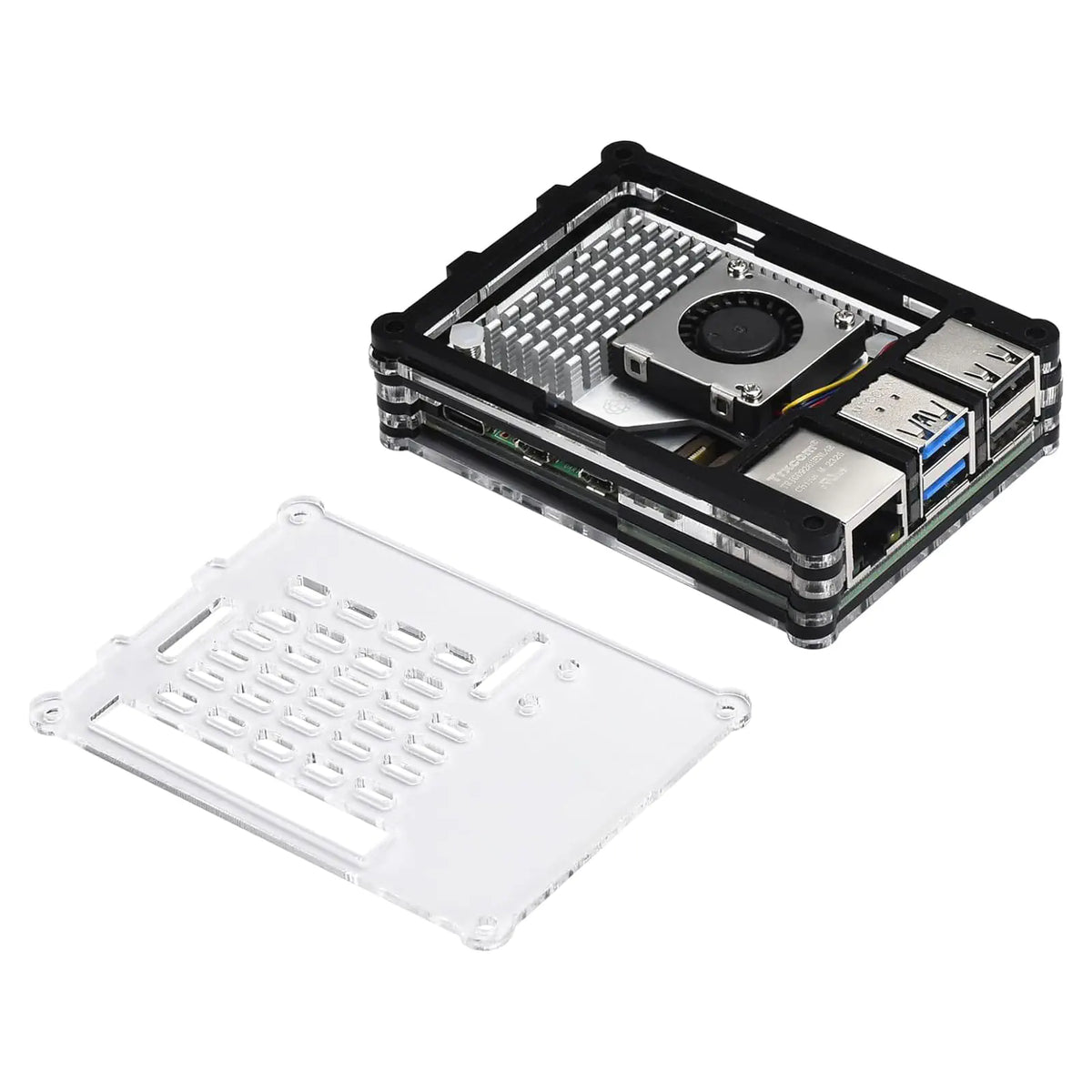 Altronics Acrylic Raspberry Pi 5 Case with Cooling Fan