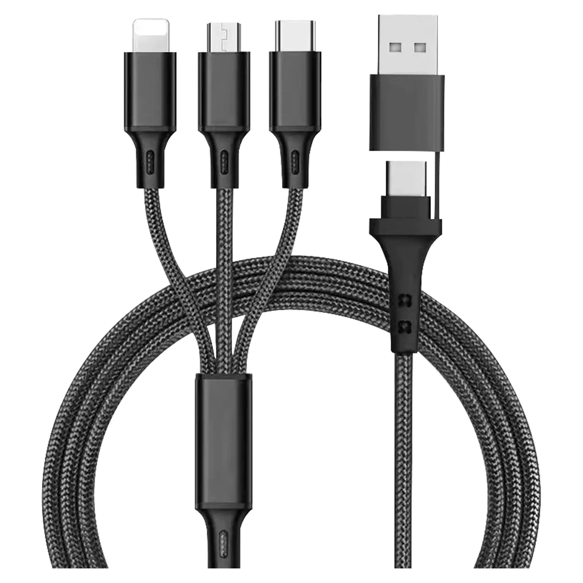 Dynalink USB to Lightning / Micro / Type C 1.2m Charging Cable