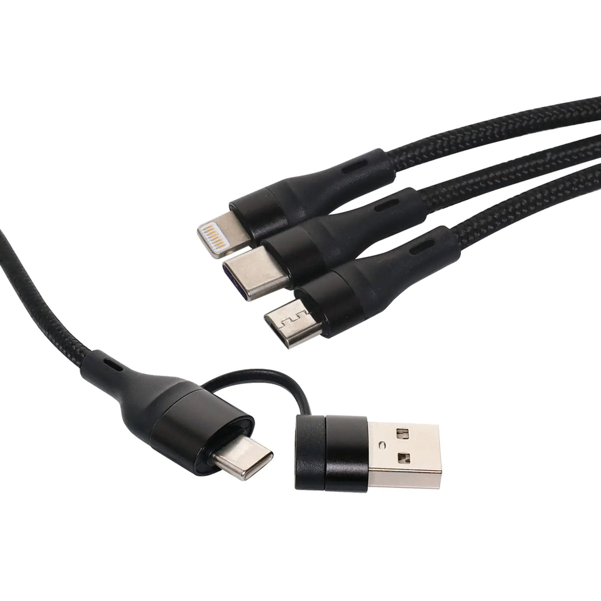 Dynalink USB to Lightning / Micro / Type C 1.2m Charging Cable