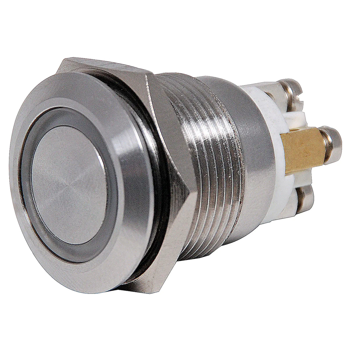 Altronics SPST IP65 Vandal Resistant Illum. Red Blue LED Pushbutton Switch