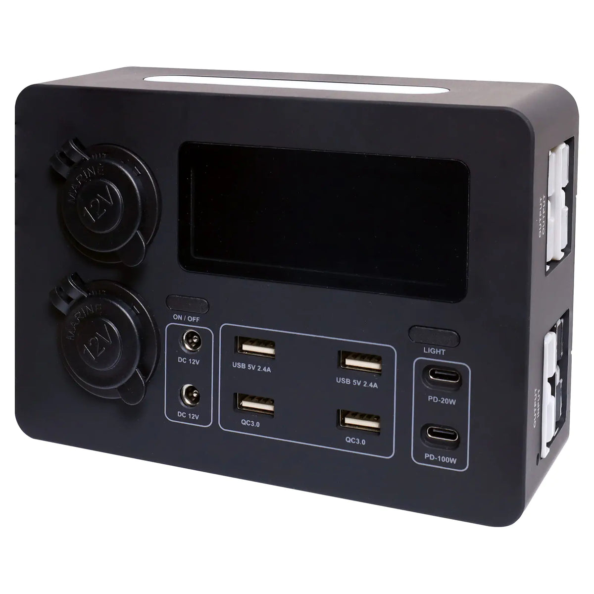 Powerhouse 12V DC Power Control Hub With Power Meter Display