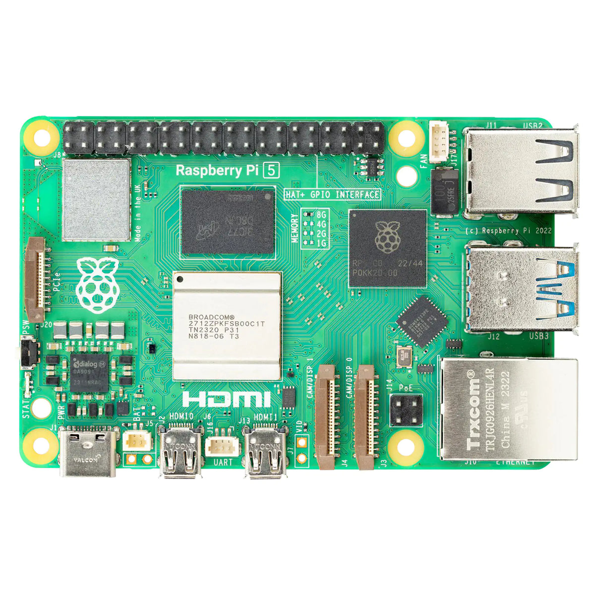 Raspberry Pi 5 Single Board Computer 8GB