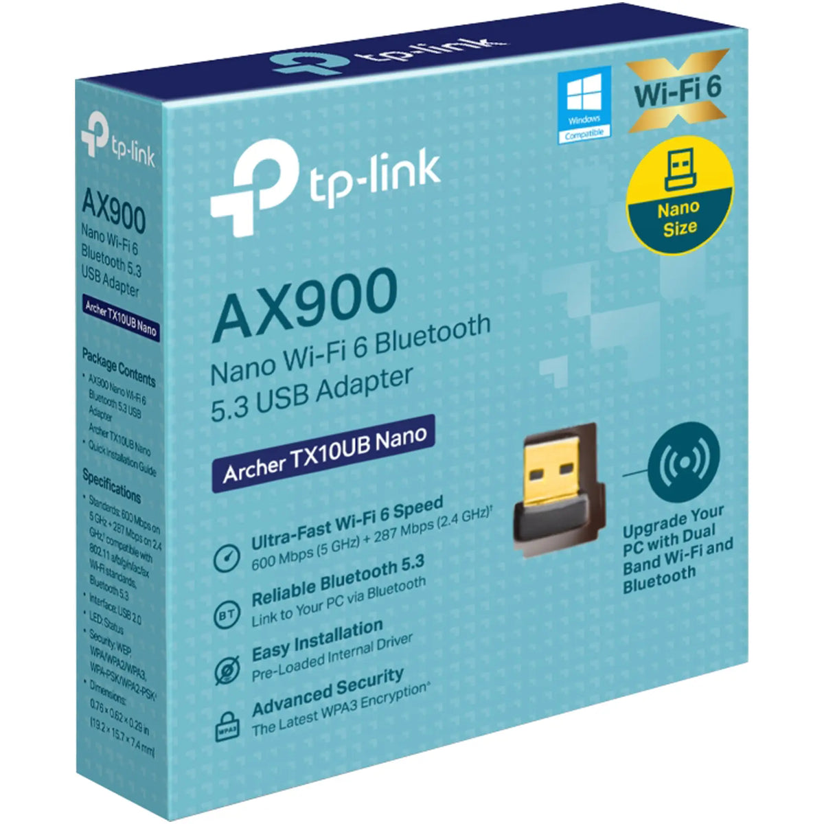 TX10UB Nano Wi-Fi 6 Bluetooth 5.3 USB Adapter
