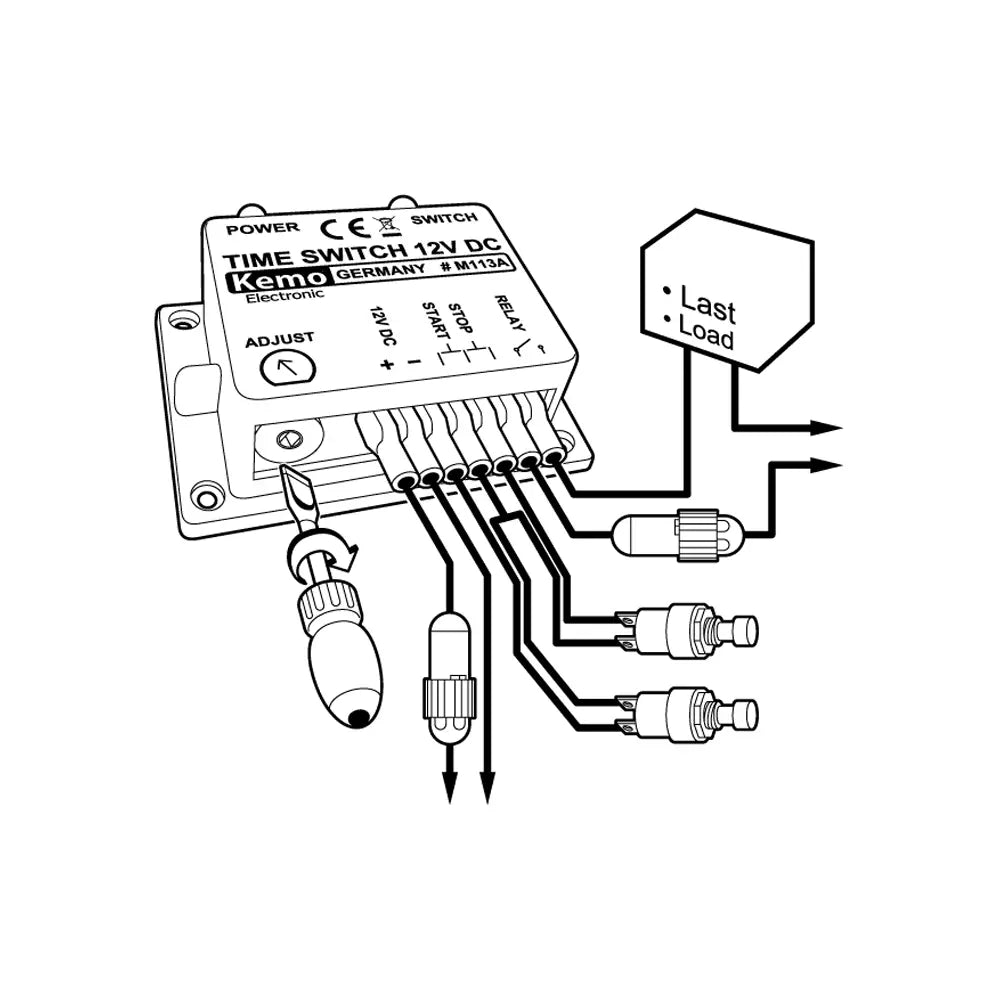 Kemo 12V 3A Time Switch Module M113A