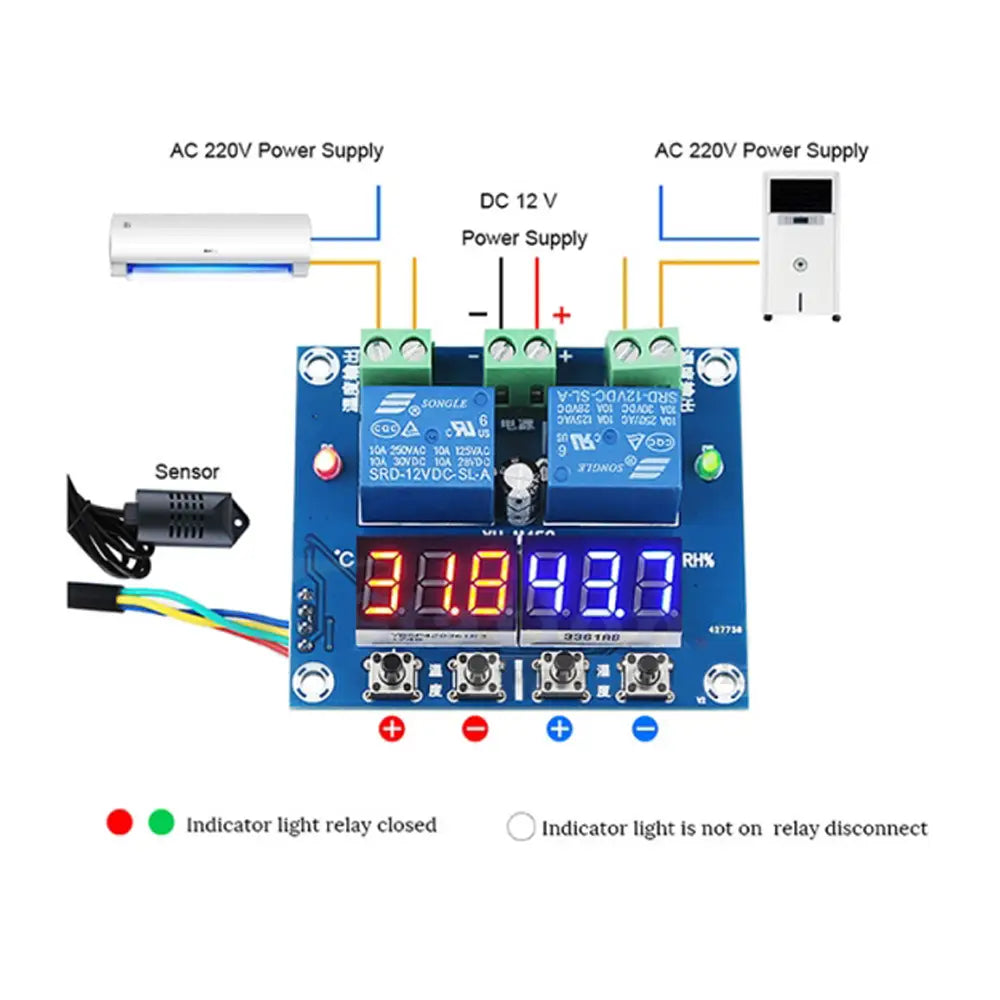 Altronics XH-M452 Dual Output Temperature & Humidity Control Board
