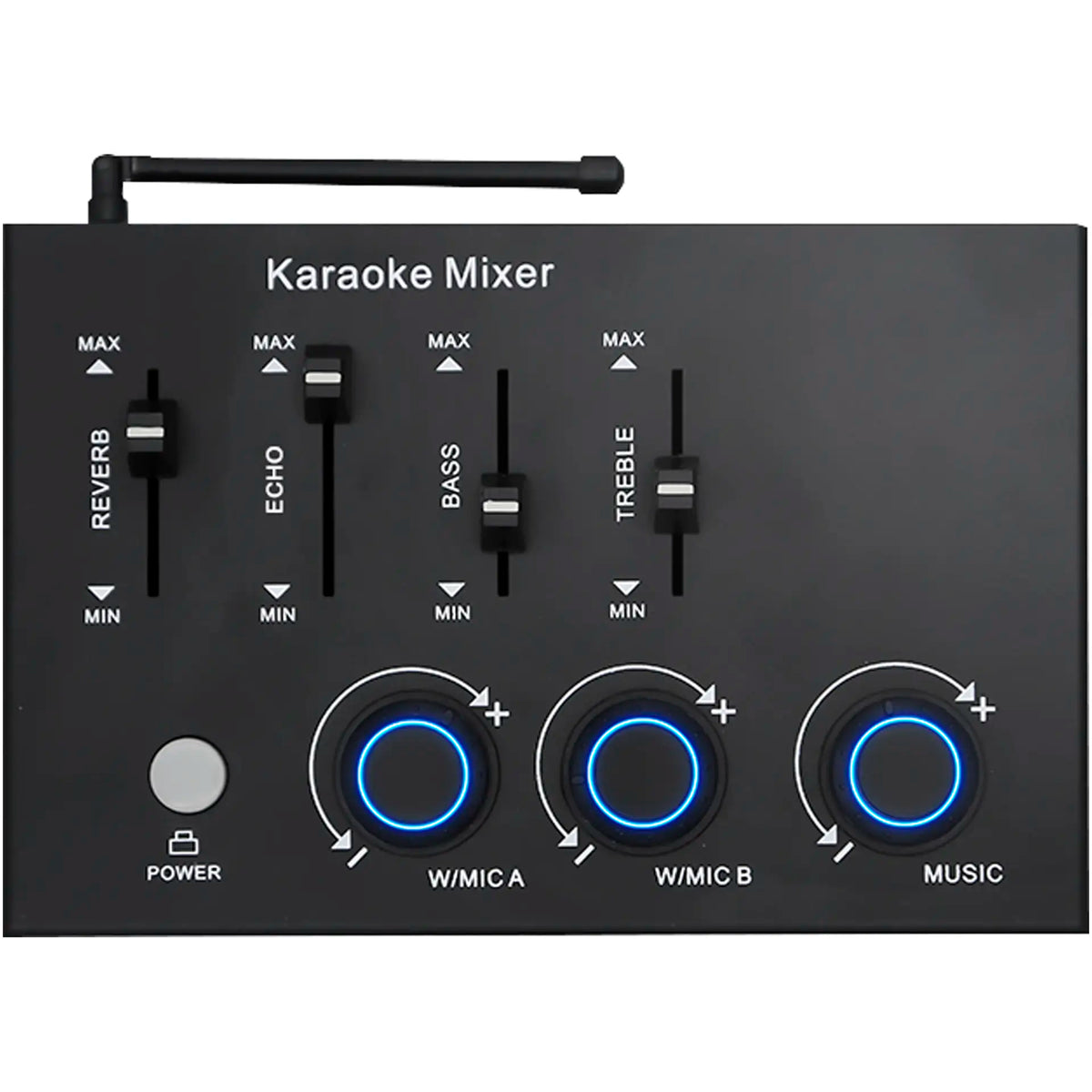 Karaoke Mixer with Dual Wireless Microphones with Bluetooth