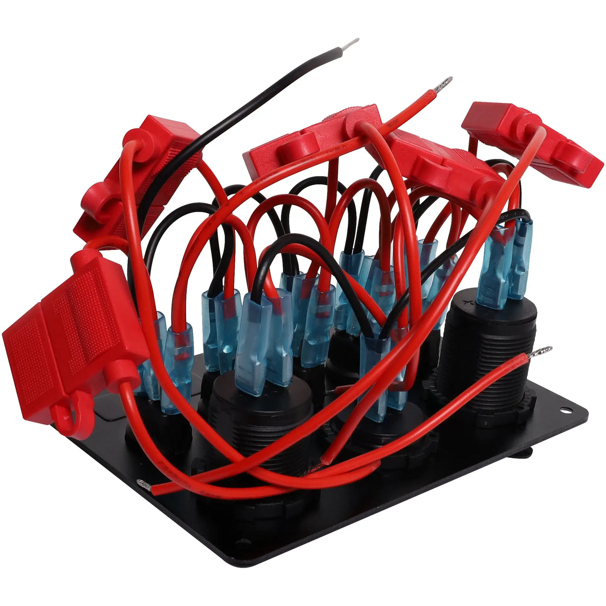Powerhouse 6 Way Switch Panel With Meter/ USB/ Cig. Socket