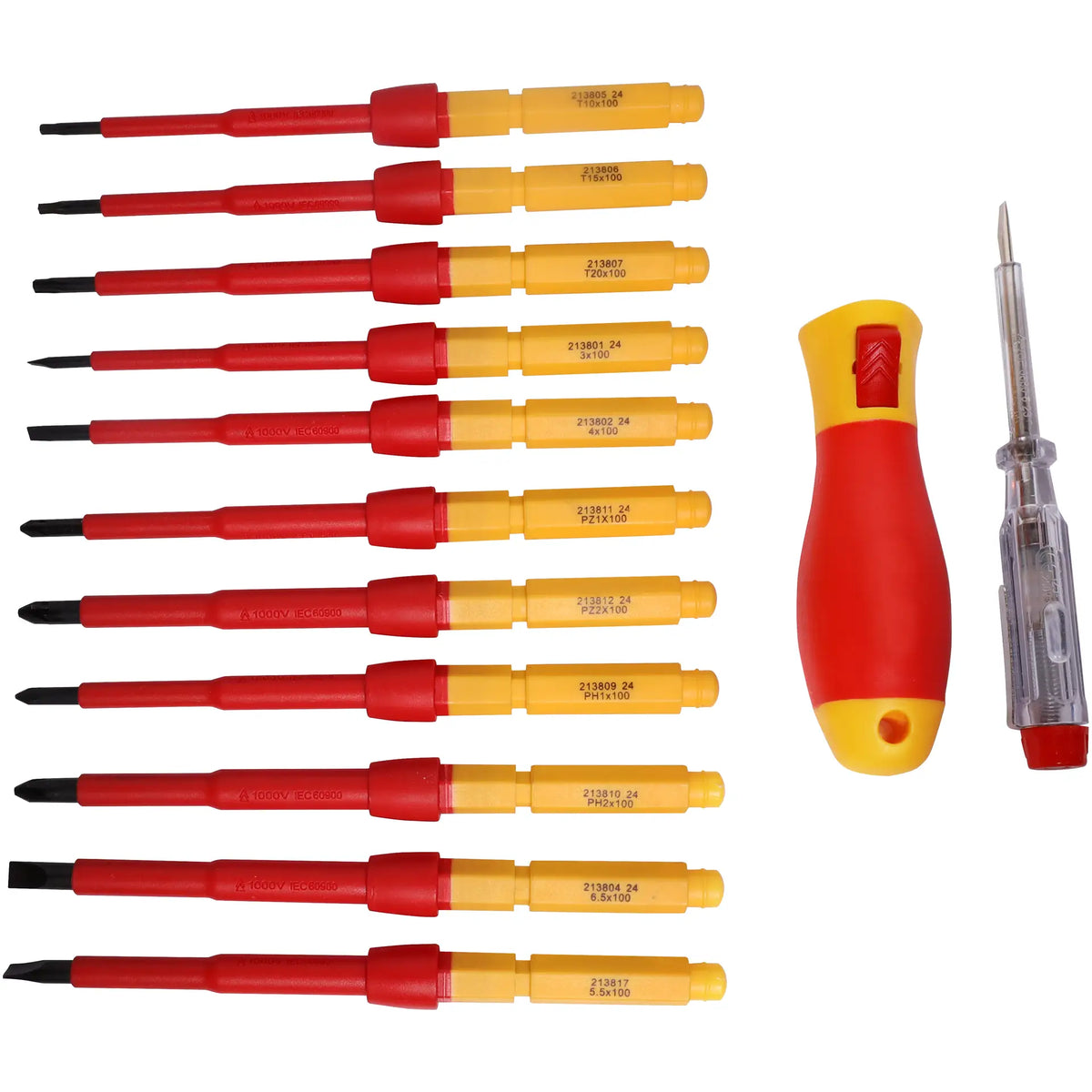 12 Piece Insulated 1000V Screwdriver Set