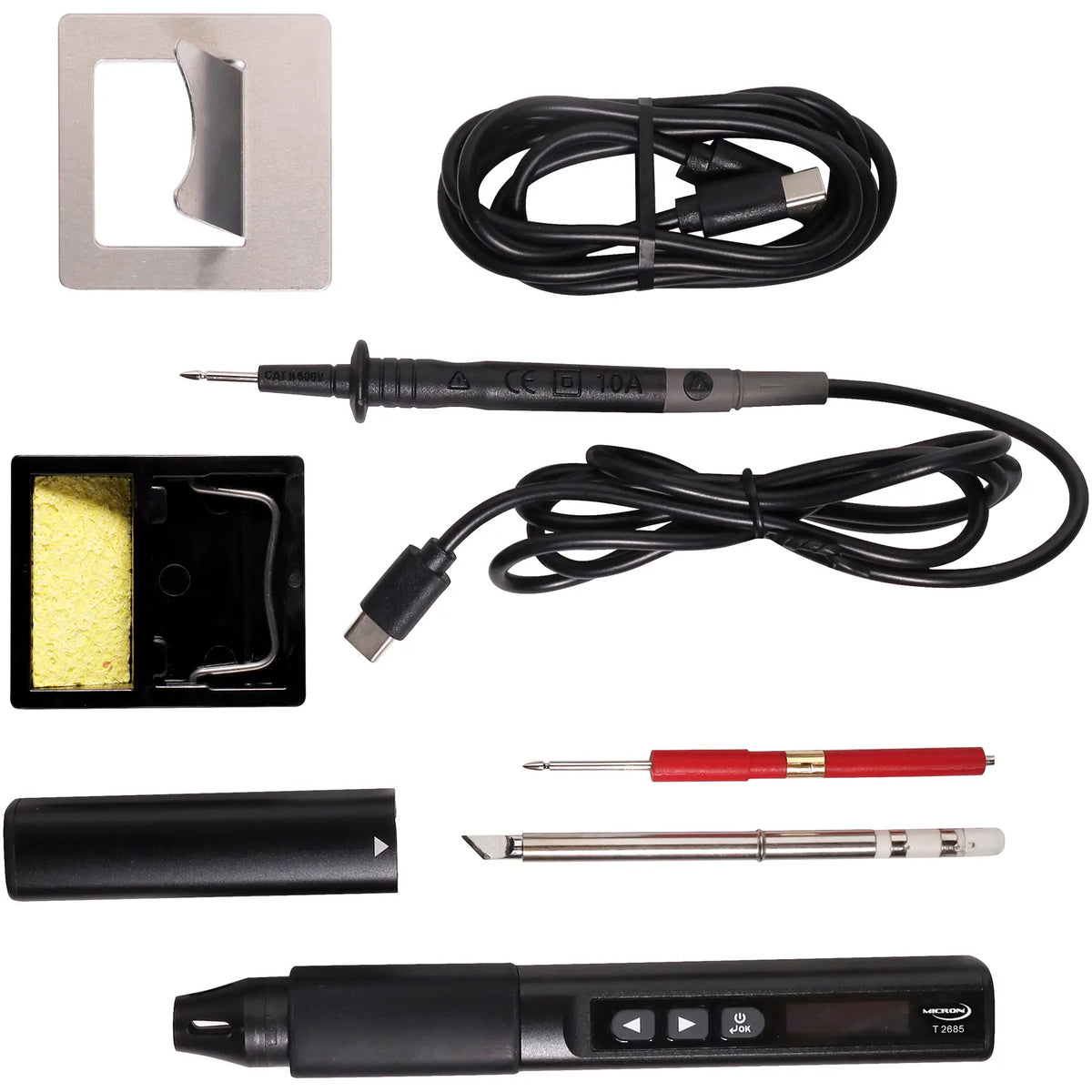 Micron USB Soldering Iron With Mini Multimeter