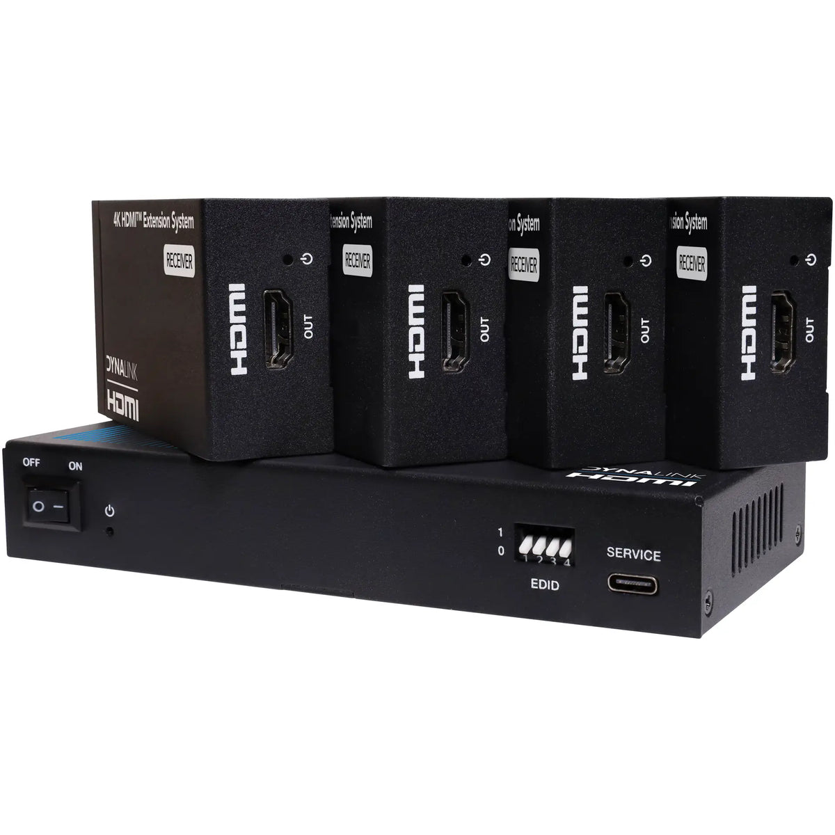 Altronics HDMI Cat6 4 Way Splitter Balun Extender System