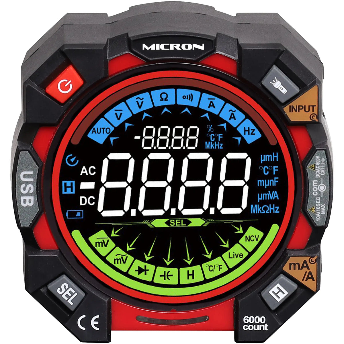 Micron 6000 Count Autoranging Digital Multimeter
