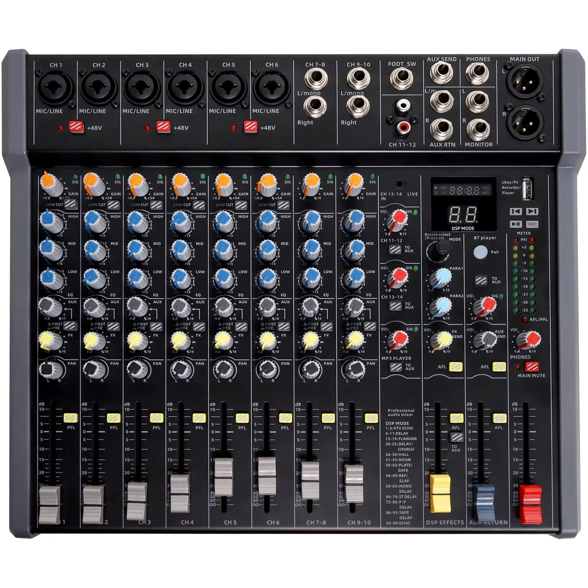 16 Channel Mixing Desk With USB Playback