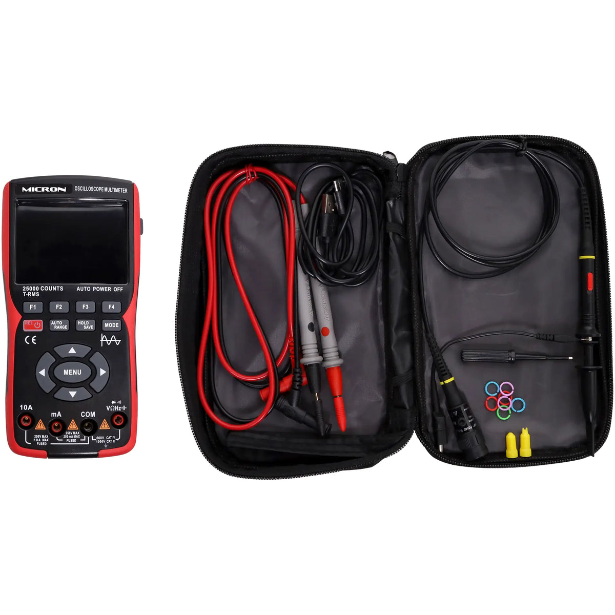 Micron 50MHz LCD Handheld Oscilloscope & Digital Multimeter