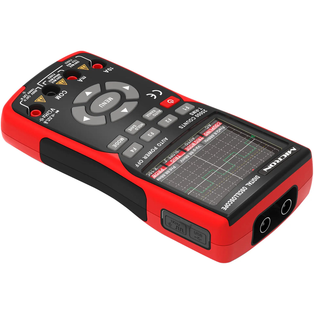 Micron 50MHz LCD Handheld Oscilloscope & Digital Multimeter
