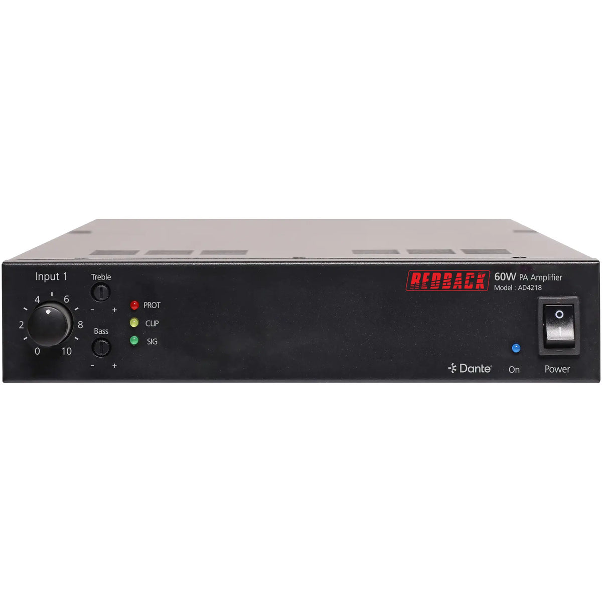 Redback 60W Public Address (PA) Dante Zone Amplifier