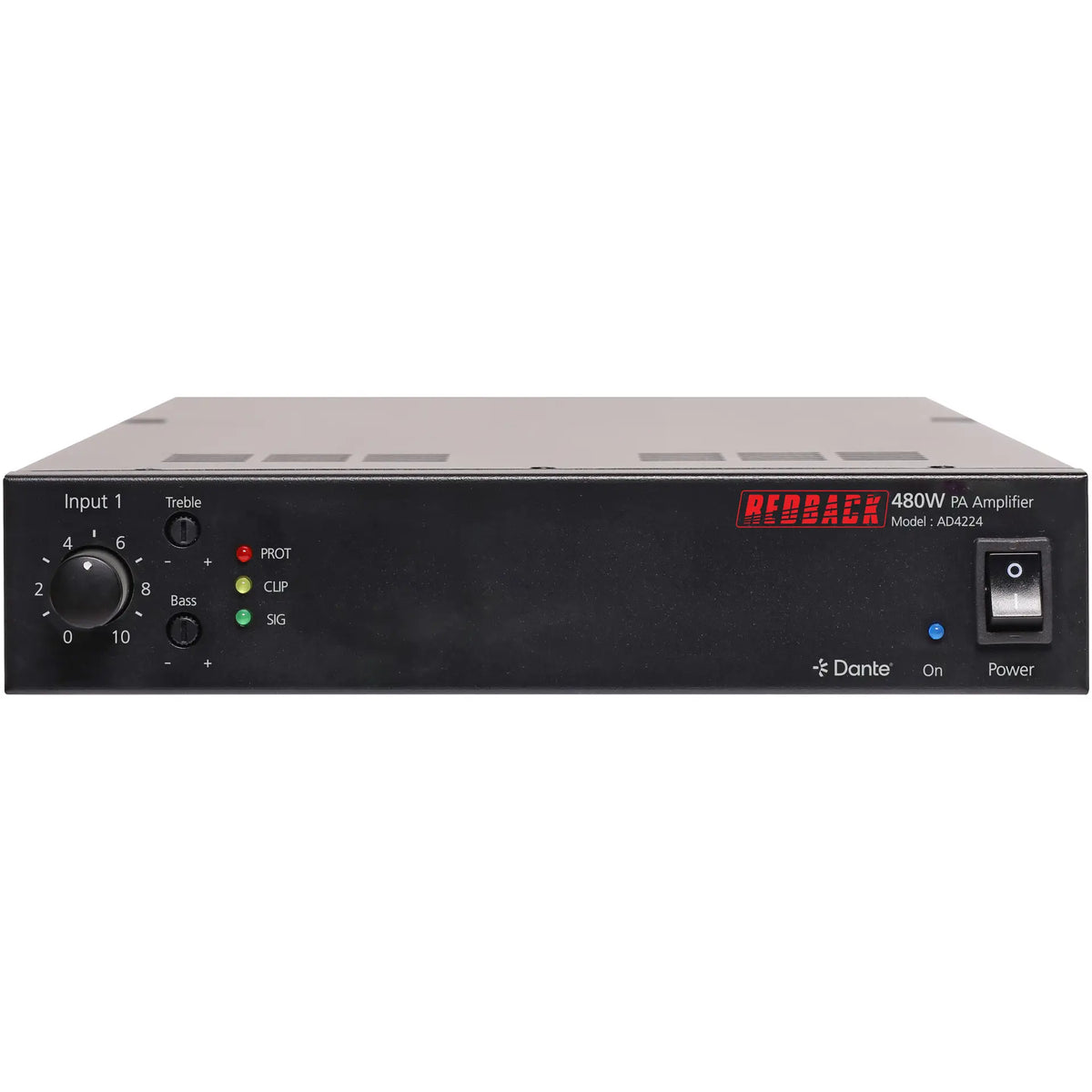 Redback 480W Public Address (PA) Dante Zone Amplifier