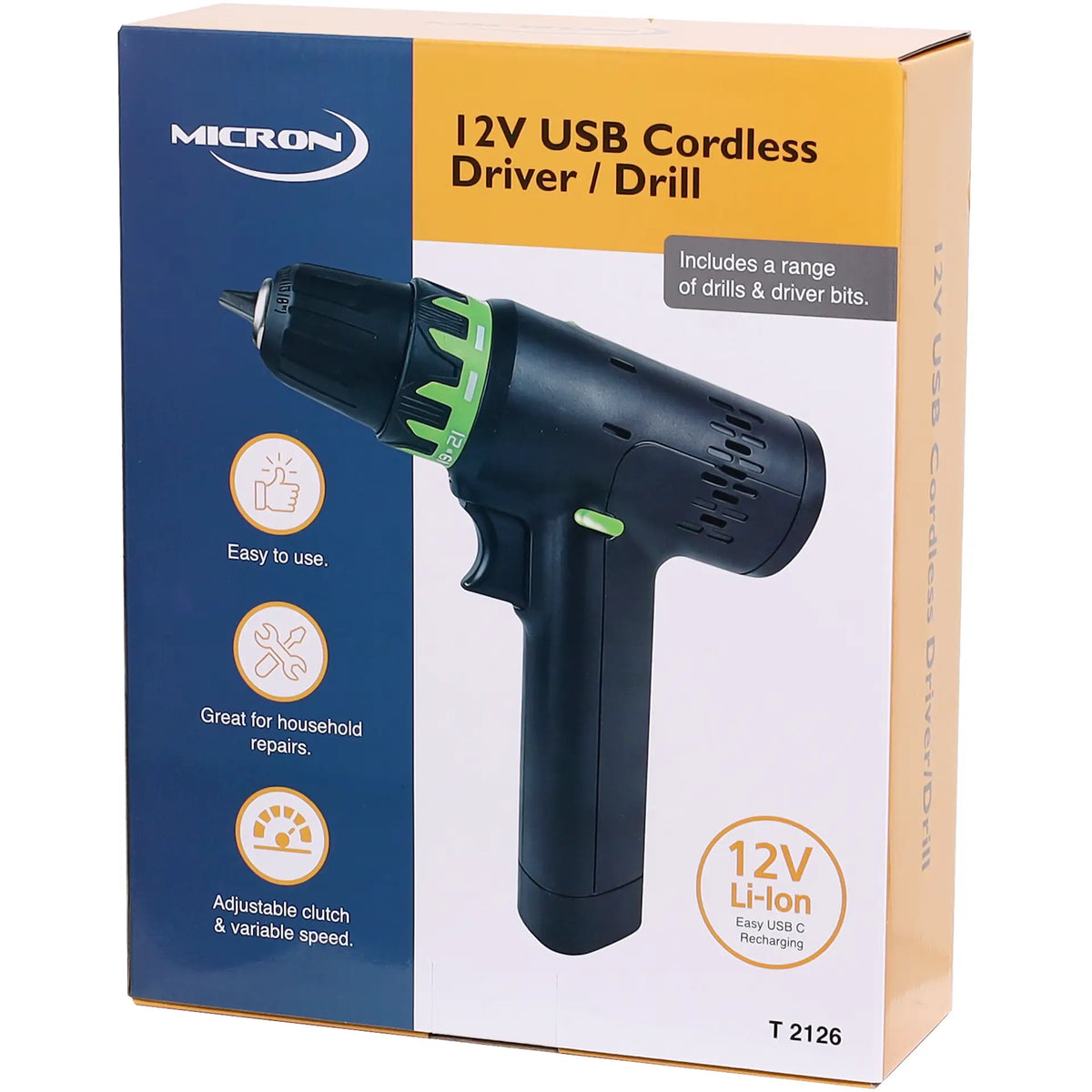 Cordless USB Rechargeable Driver Drill