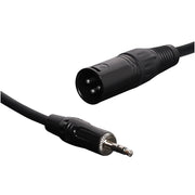 Redback 1m 3 Pin Male XLR To Stereo 3.5mm Summing Cable