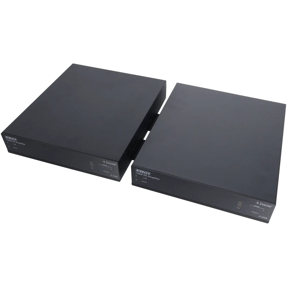 Redback 150W 100V/Stereo Class-D PA Amplifier With Dante & DSP