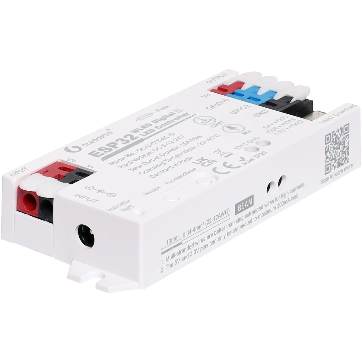 Gledopto ESP32 Wi-Fi WLED Digital LED Controller