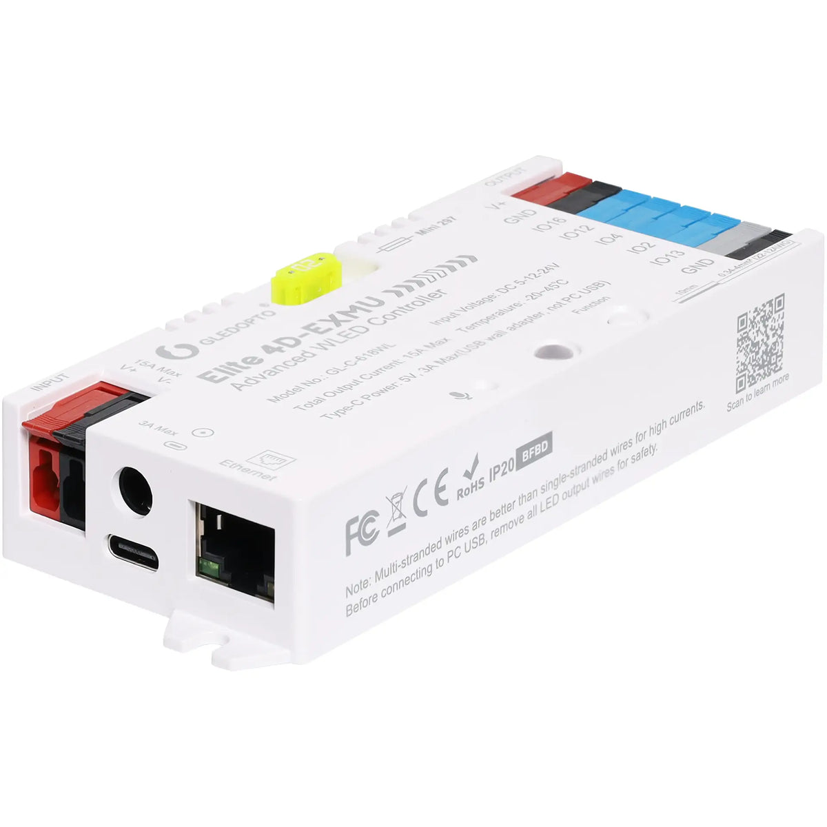 Gledopto ESP32 Advanced Wi-Fi / Ethernet WLED Digital LED Controller