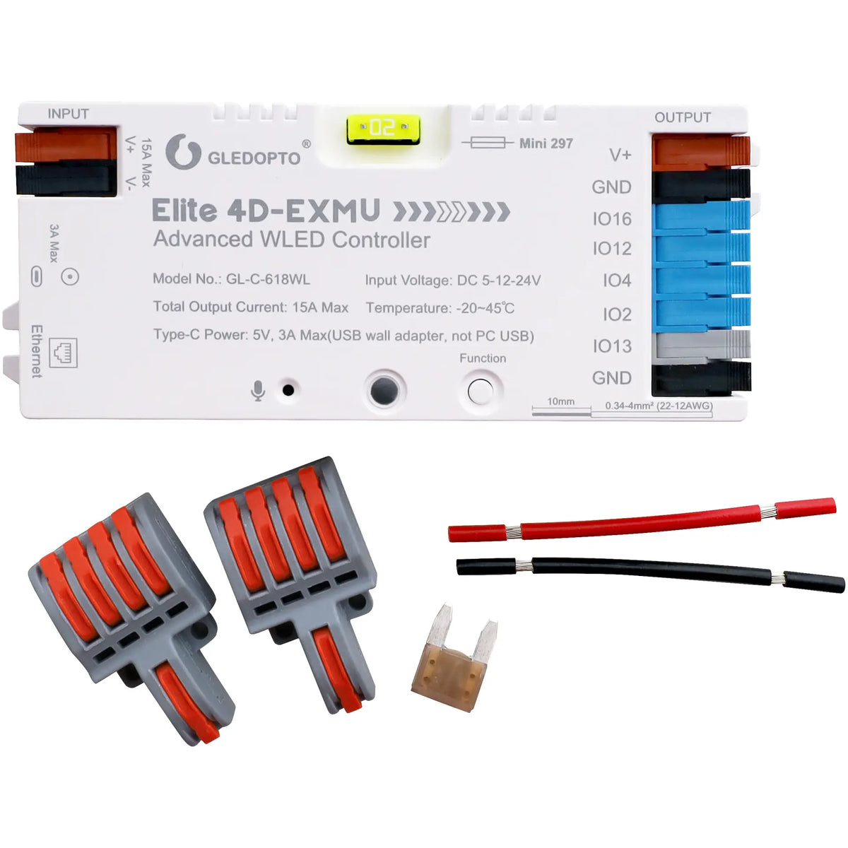 Gledopto ESP32 Advanced Wi-Fi / Ethernet WLED Digital LED Controller