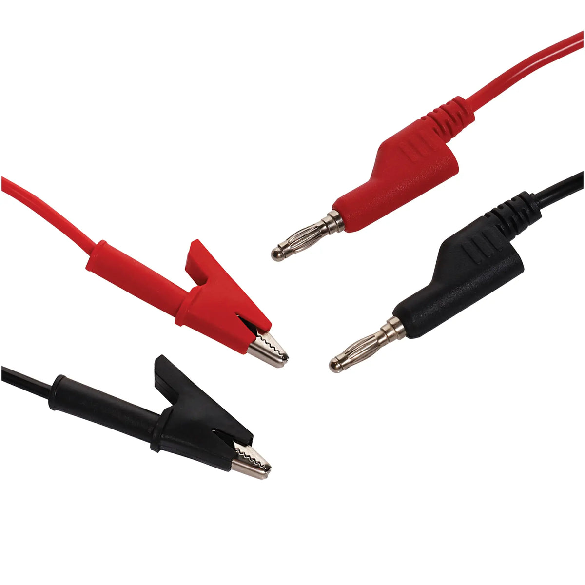 Altronics Test Leads - Stackable Banana Plugs to Croc Clips